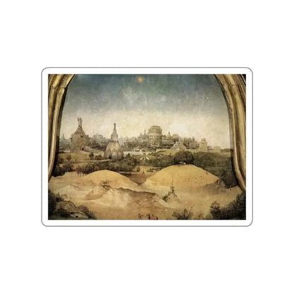 BOSCH, Hieronymus - Adoration of the Magi (detail)6 (Artwork) STICKER Vinyl Die-Cut Decal - The Sticker Space