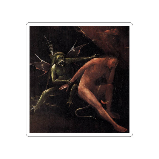 BOSCH, Hieronymus - Palazzo Ducale, Venice - Hell (detail) (Artwork) STICKER Vinyl Die-Cut Decal-White-The Sticker Space