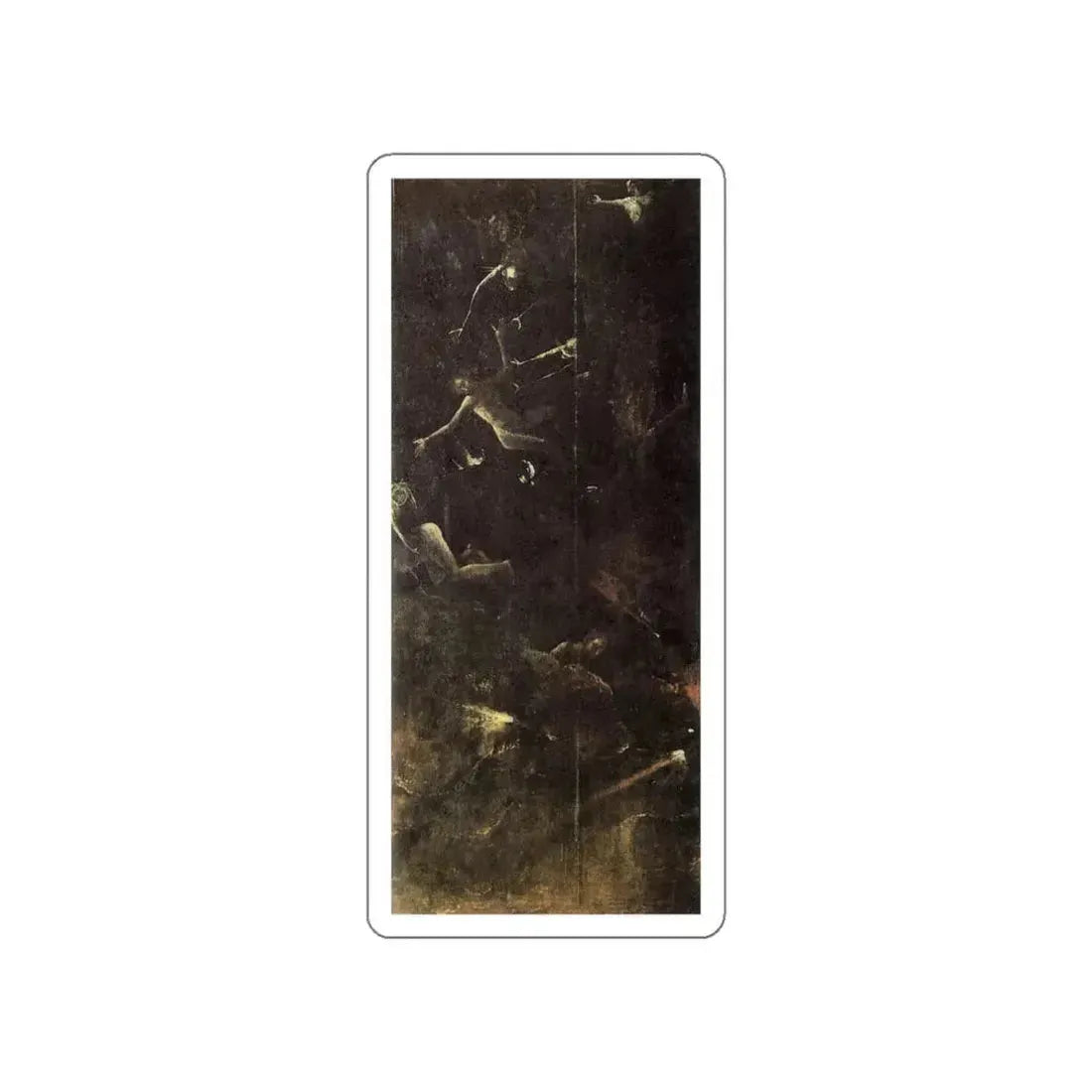 BOSCH, Hieronymus - Palazzo Ducale, Venice - Hell, Fall of the Damned (Artwork) STICKER Vinyl Die-Cut Decal White Die-Cut 5 Inch - The Sticker Space