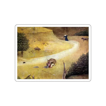 BOSCH, Hieronymus - St Agnes with the Donor (right wing, detail) (Artwork) STICKER Vinyl Die-Cut Decal White Die-Cut 4 Inch - The Sticker Space