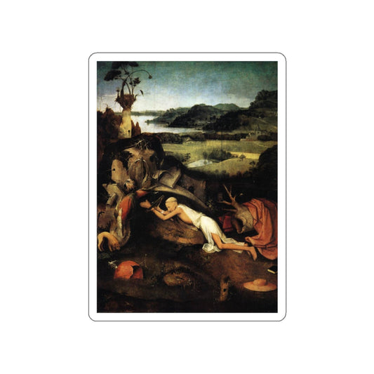 BOSCH, Hieronymus - St Jerome in Prayer (Artwork) STICKER Vinyl Die-Cut Decal-White-The Sticker Space