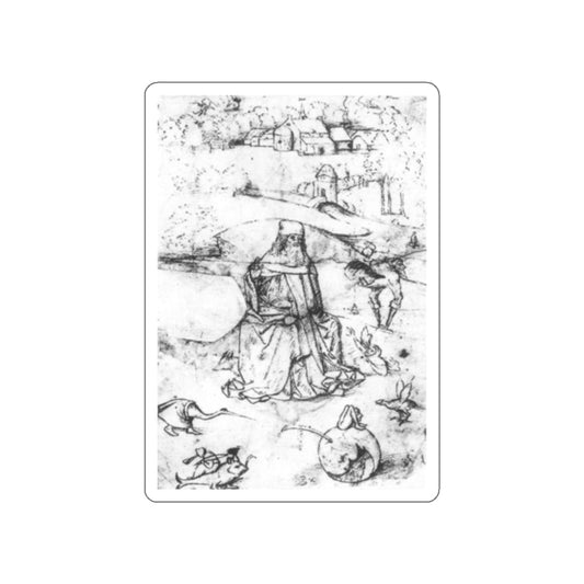 BOSCH, Hieronymus - Temptation of St Anthony (Artwork) STICKER Vinyl Die-Cut Decal-White-The Sticker Space