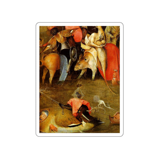 BOSCH, Hieronymus - Temptation of St. Anthony, detail of the central panel (Artwork) STICKER Vinyl Die-Cut Decal-White-The Sticker Space