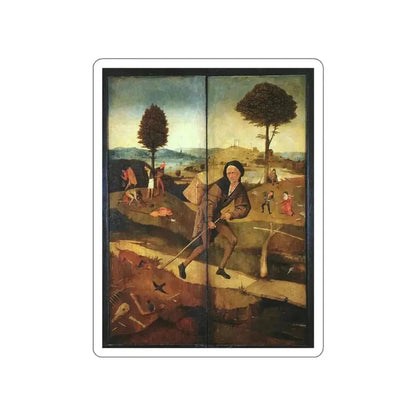 BOSCH, Hieronymus - The Path of Life outer wings of a triptych (Artwork) STICKER Vinyl Die-Cut Decal White Die-Cut 4 Inch - The Sticker Space