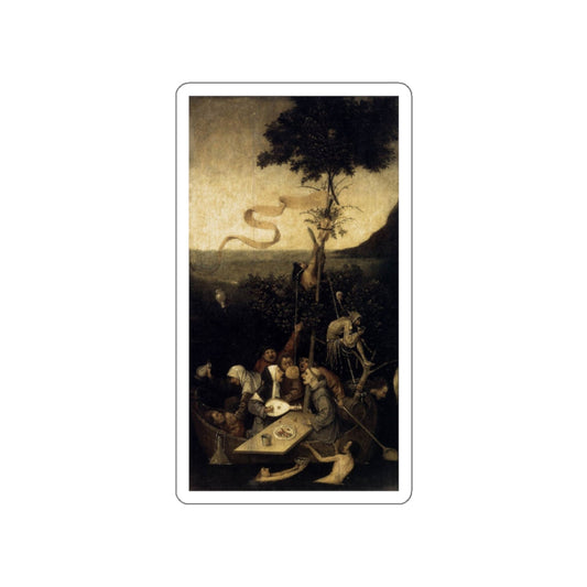 BOSCH, Hieronymus - The Ship of Fools 1 (Artwork) STICKER Vinyl Die-Cut Decal-White-The Sticker Space