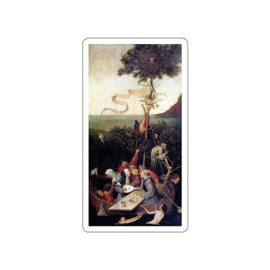 BOSCH, Hieronymus - The Ship of Fools (Artwork) STICKER Vinyl Die-Cut Decal-White-The Sticker Space