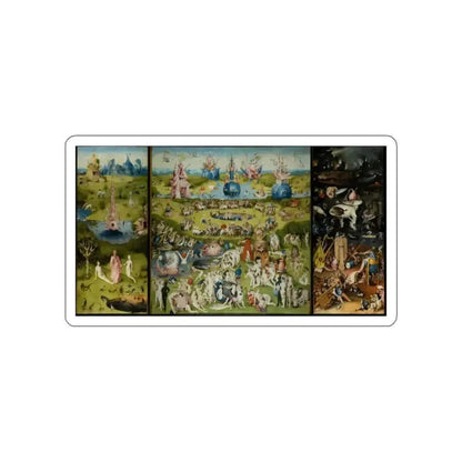 BOSCH, Hieronymus - Triptych of Garden of Earthly Delights (Artwork) STICKER Vinyl Die-Cut Decal White Die-Cut 2 Inch - The Sticker Space