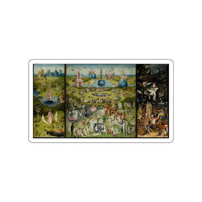BOSCH, Hieronymus - Triptych of Garden of Earthly Delights (Artwork) STICKER Vinyl Die-Cut Decal White Die-Cut 3 Inch - The Sticker Space