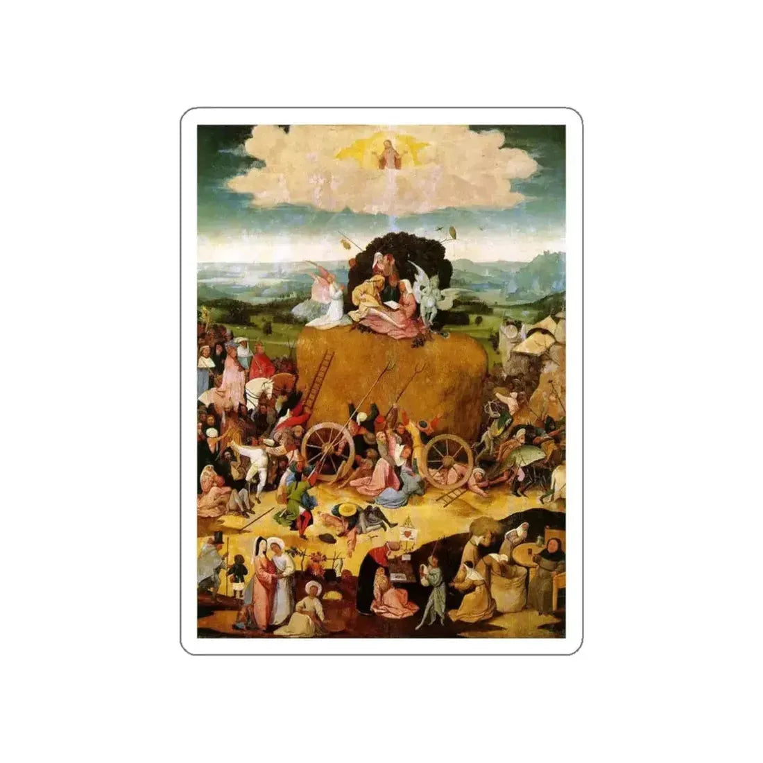 BOSCH, Hieronymus - Triptych of Haywain (central panel)1 (Artwork) STICKER Vinyl Die-Cut Decal - The Sticker Space