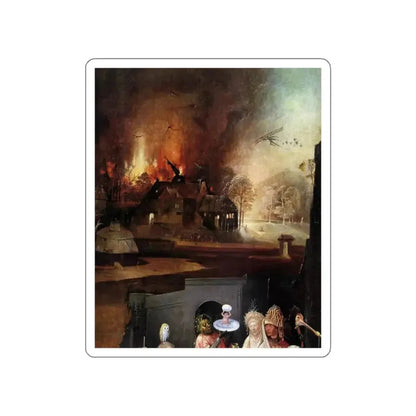 BOSCH, Hieronymus - Triptych of Temptation of St Anthony (detail)2 (Artwork) STICKER Vinyl Die-Cut Decal - The Sticker Space