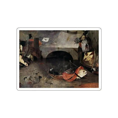 BOSCH, Hieronymus - Triptych of Temptation of St Anthony (detail)8 (Artwork) STICKER Vinyl Die-Cut Decal White Die-Cut 2 Inch - The Sticker Space