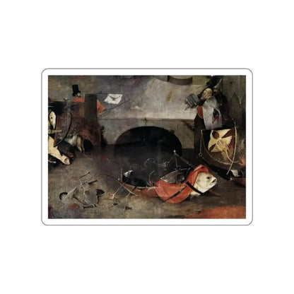 BOSCH, Hieronymus - Triptych of Temptation of St Anthony (detail)8 (Artwork) STICKER Vinyl Die-Cut Decal White Die-Cut 3 Inch - The Sticker Space