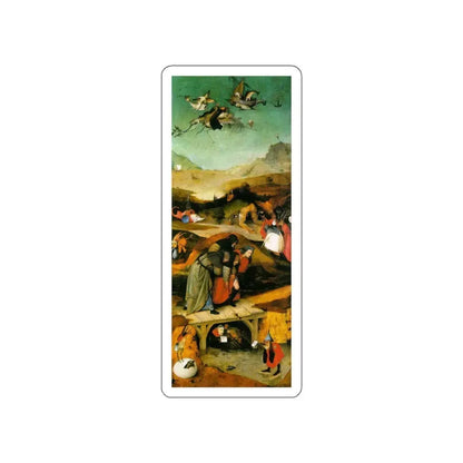 BOSCH, Hieronymus - Triptych of Temptation of St Anthony (left wing)1 (Artwork) STICKER Vinyl Die-Cut Decal White Die-Cut 5 Inch - The Sticker Space