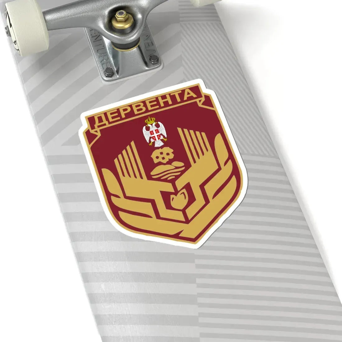 Дервента грб (Bosnia and Herzegovina) (Coat of Arms) STICKER Vinyl Kiss-Cut Decal - The Sticker Space