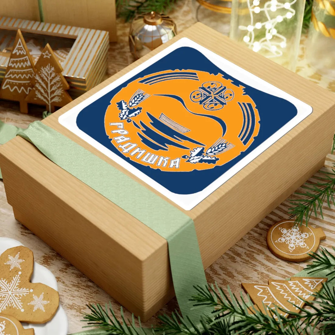 Грб Градишке (Bosnia and Herzegovina) (Coat of Arms) STICKER Vinyl Kiss-Cut Decal - The Sticker Space