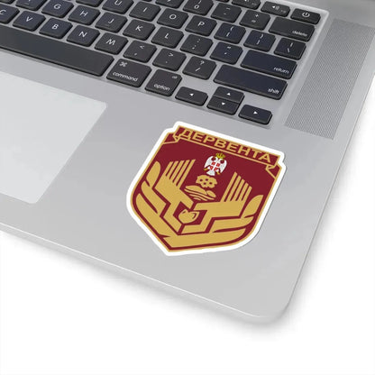 Дервента грб (Bosnia and Herzegovina) (Coat of Arms) STICKER Vinyl Kiss-Cut Decal - The Sticker Space