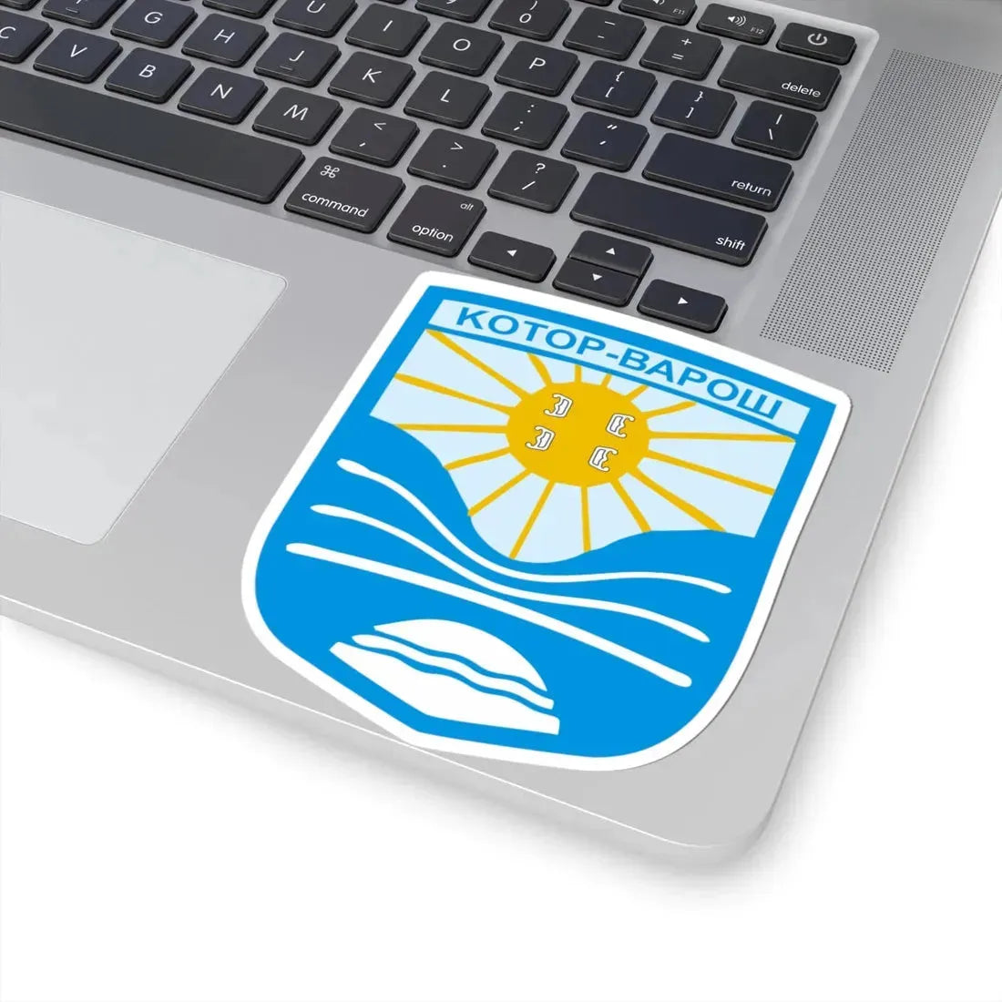Котор-Варош грб (Bosnia and Herzegovina) (Coat of Arms) STICKER Vinyl Kiss-Cut Decal - The Sticker Space