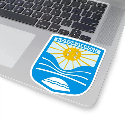 Котор-Варош грб (Bosnia and Herzegovina) (Coat of Arms) STICKER Vinyl Kiss-Cut Decal - The Sticker Space