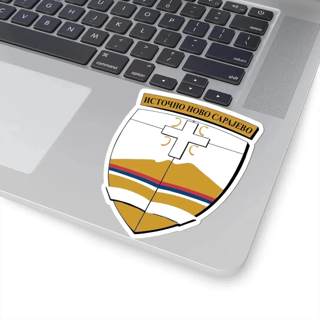 Источно Ново Сарајево грб (Bosnia and Herzegovina) (Coat of Arms) STICKER Vinyl Kiss-Cut Decal - The Sticker Space