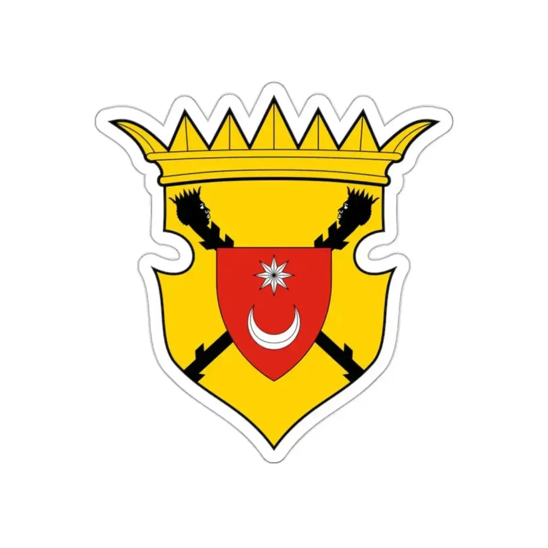 Bosnia and Herzegovina Country History (Fojnica Armorial) (17th century) STICKER Vinyl Die-Cut Decal 2 Inch - The Sticker Space