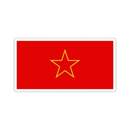 Bosnian-Herzegovinian Partisans flag (Bosnia and Herzegovina) STICKER Vinyl Kiss-Cut Decal 3 Inch White - The Sticker Space