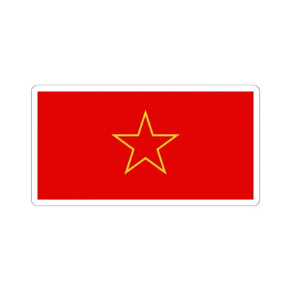 Bosnian-Herzegovinian Partisans flag (Bosnia and Herzegovina) STICKER Vinyl Kiss-Cut Decal 4 Inch White - The Sticker Space