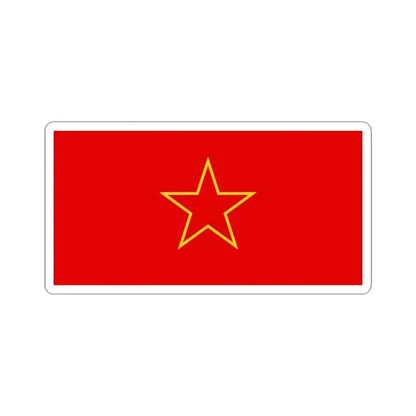 Bosnian-Herzegovinian Partisans flag (Bosnia and Herzegovina) STICKER Vinyl Kiss-Cut Decal 6 Inch White - The Sticker Space