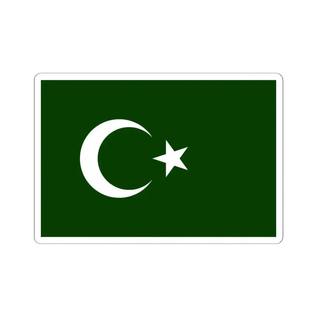 Bosnian Muslim Flag (Bosnia and Herzegovina) STICKER Vinyl Kiss-Cut Decal 6 Inch White - The Sticker Space