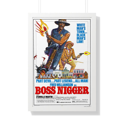 BOSS NIGGER 1974 - Framed Movie Poster-20" x 30"-The Sticker Space