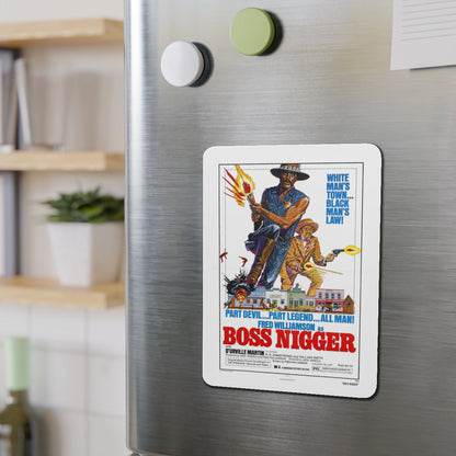 BOSS NIGGER 1974 Movie Poster - Die-Cut Magnet-The Sticker Space