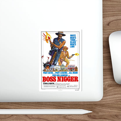 BOSS NIGGER 1974 Movie Poster STICKER Vinyl Die-Cut Decal-The Sticker Space