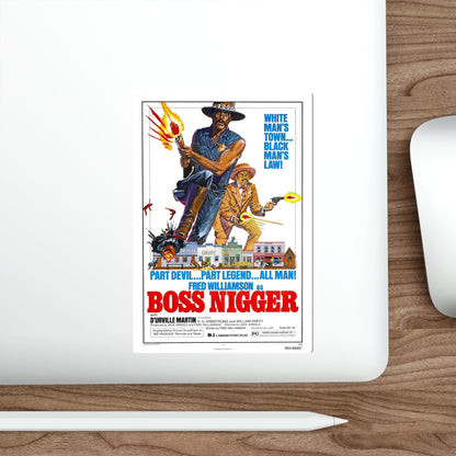 BOSS NIGGER 1974 Movie Poster STICKER Vinyl Die-Cut Decal-The Sticker Space