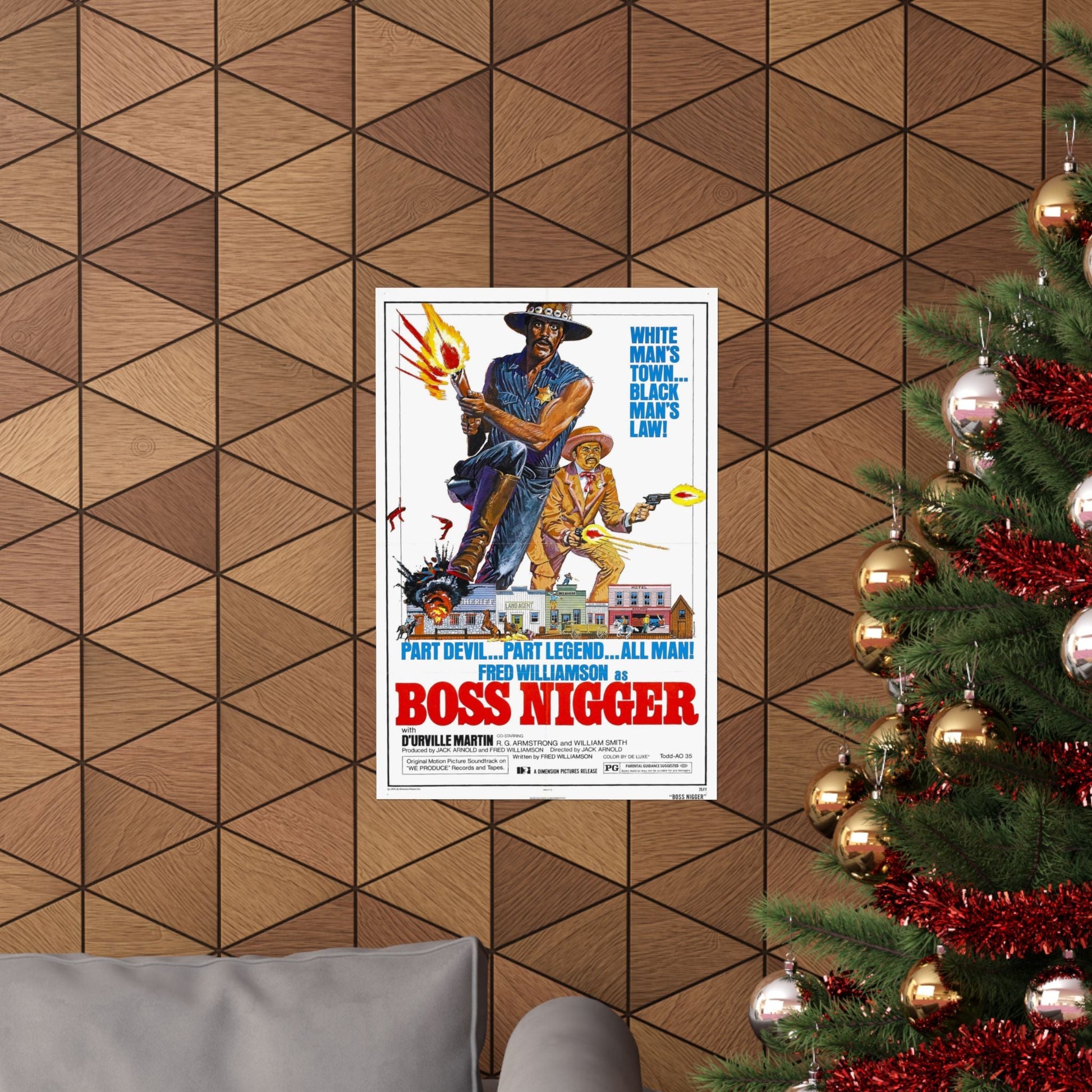 BOSS NIGGER 1974 - Paper Movie Poster-The Sticker Space