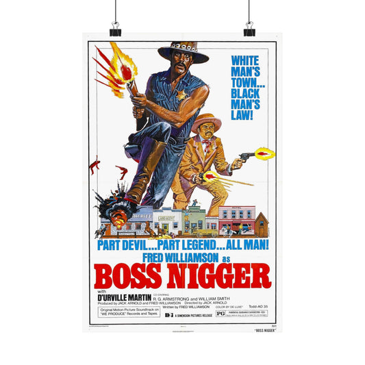 BOSS NIGGER 1974 - Paper Movie Poster-12″ x 18″-The Sticker Space