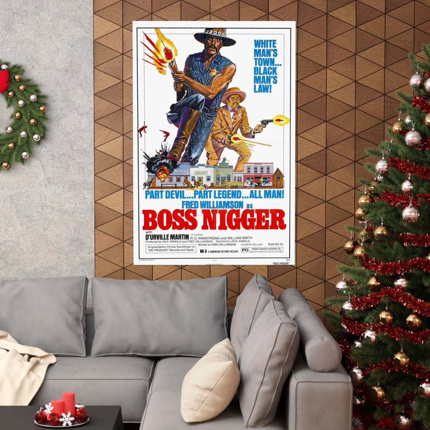 BOSS NIGGER 1974 - Paper Movie Poster-The Sticker Space