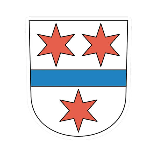 Bossikon coat of arms (Switzerland) (Coat of Arms) STICKER Vinyl Kiss-Cut Decal 2 Inch White - The Sticker Space