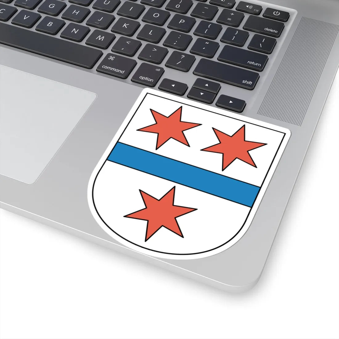 Bossikon coat of arms (Switzerland) (Coat of Arms) STICKER Vinyl Kiss-Cut Decal - The Sticker Space