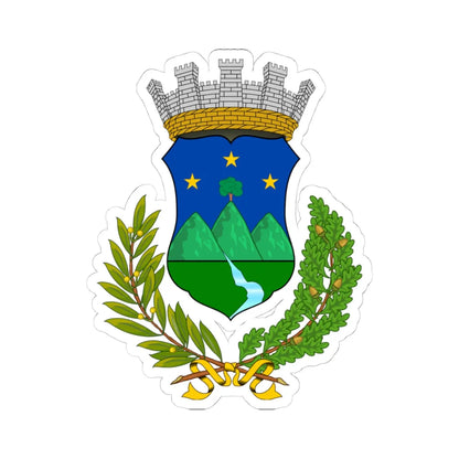 Bossolasco-Stemma (Italy) (Coat of Arms) STICKER Vinyl Kiss-Cut Decal 4 Inch White - The Sticker Space