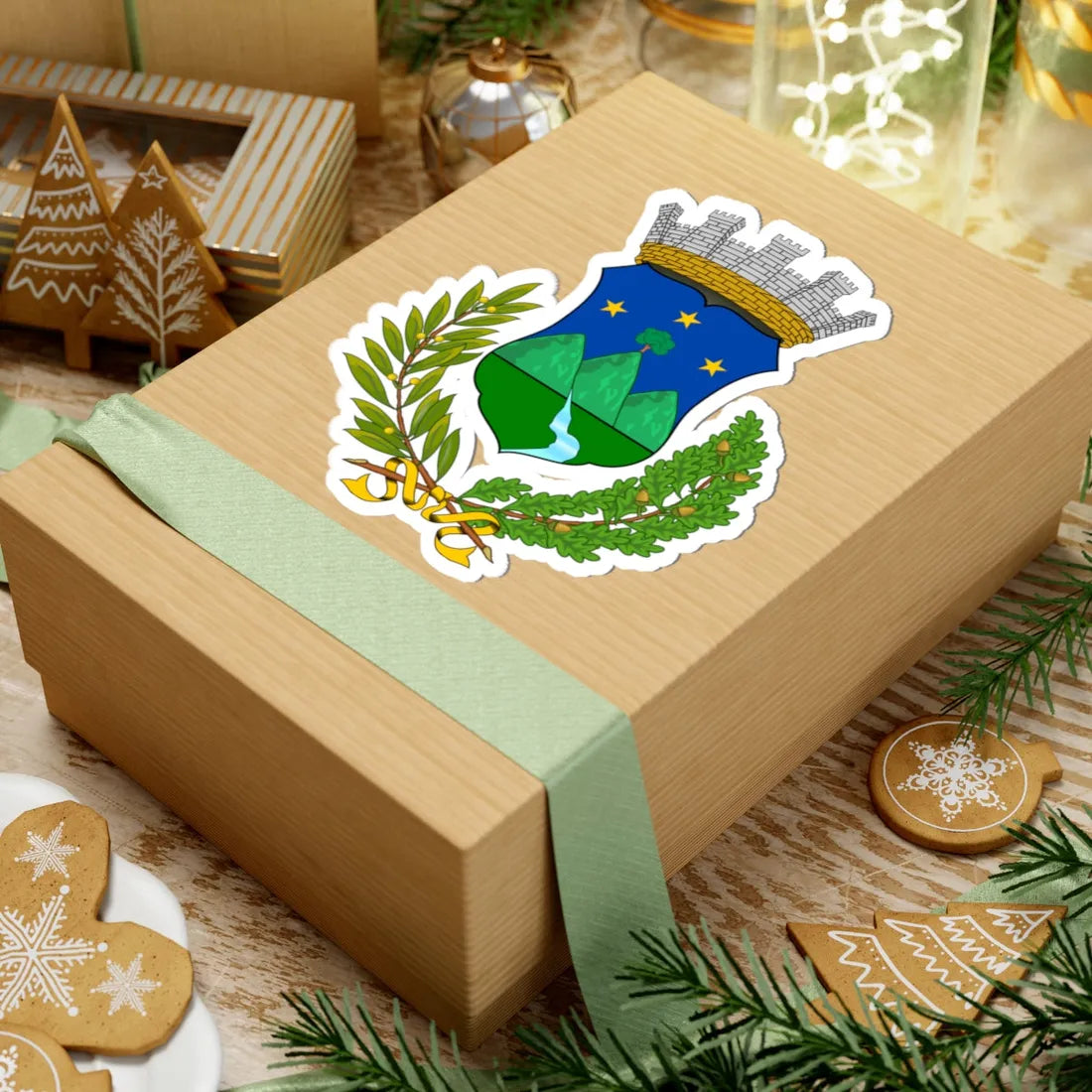 Bossolasco-Stemma (Italy) (Coat of Arms) STICKER Vinyl Kiss-Cut Decal - The Sticker Space