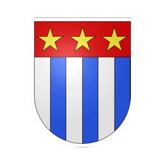 Bossonens-coat of arms (Switzerland) (Coat of Arms) STICKER Vinyl Kiss-Cut Decal 2 Inch White - The Sticker Space