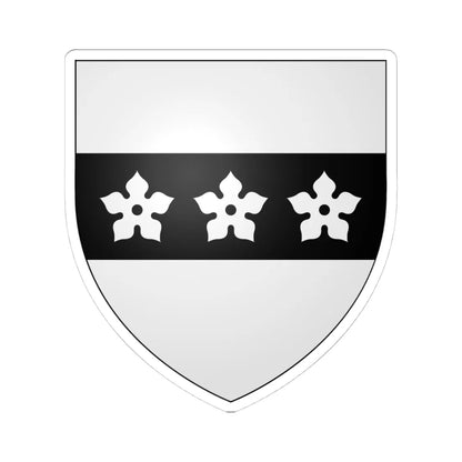 Boswell of Balmuto arms (Scotland) (Coat of Arms) STICKER Vinyl Kiss-Cut Decal 4 Inch White - The Sticker Space