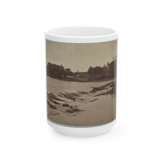 Boteler's Ford, Potomac River Near Shepherdstown. Point At Which Confederate Army Crossed After Battle Of Antietam (U.S. Civil War) White Coffee Mug