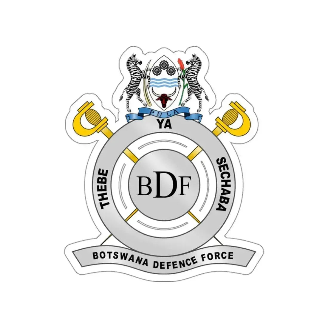 Botswana Defence Force STICKER Vinyl Die-Cut Decal 3 Inch - The Sticker Space