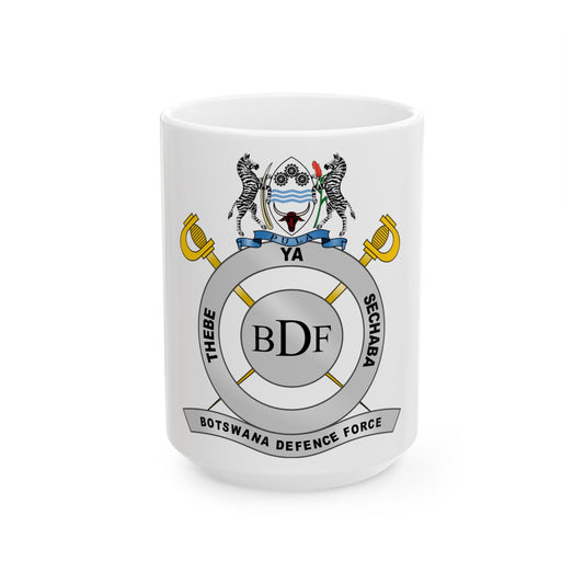 Botswana Defence Force - White Coffee Mug-15oz-The Sticker Space