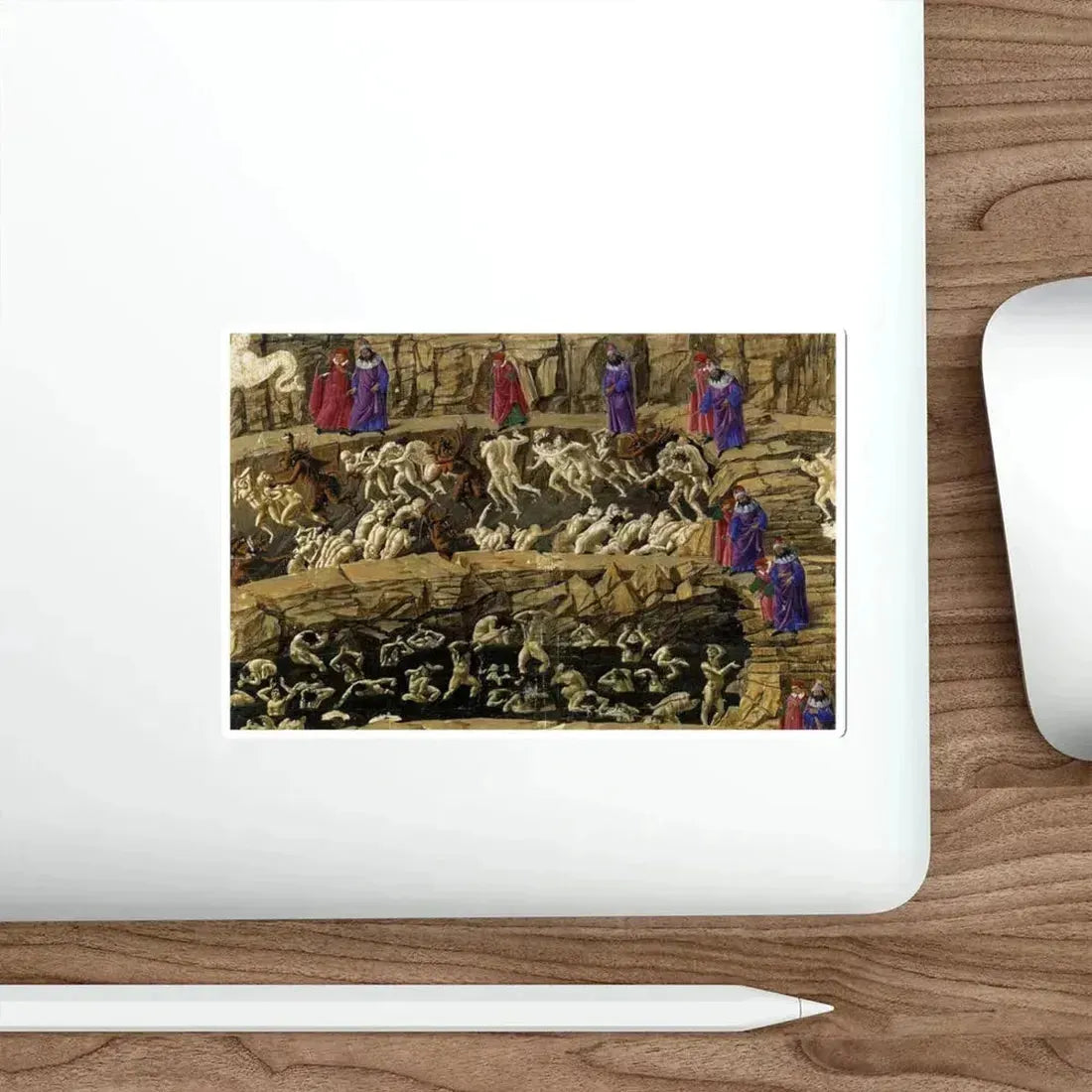 BOTTICELLI, Sandro - Inferno, Canto XVIII (Artwork) STICKER Vinyl Die-Cut Decal - The Sticker Space