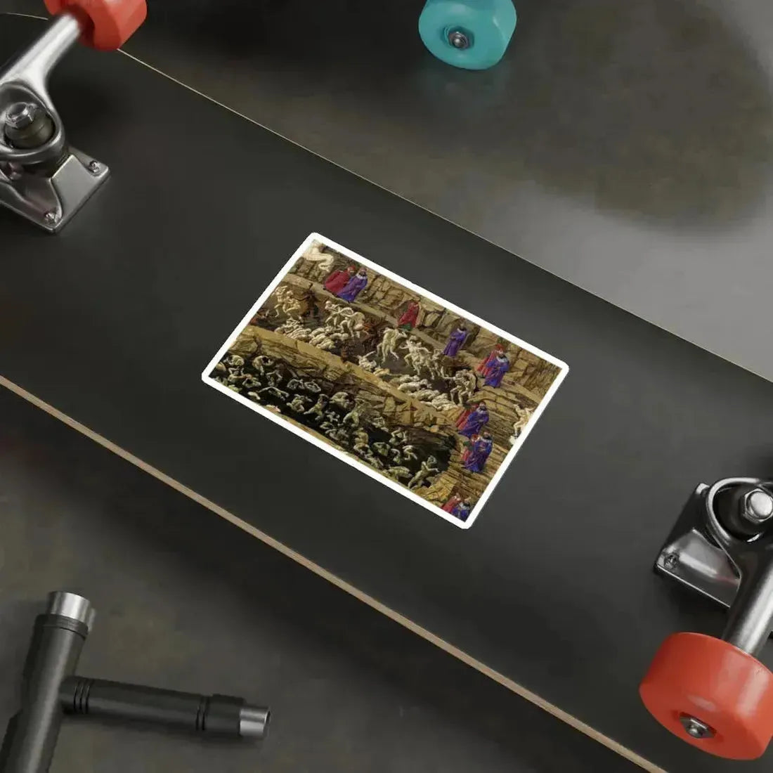 BOTTICELLI, Sandro - Inferno, Canto XVIII (Artwork) STICKER Vinyl Die-Cut Decal - The Sticker Space