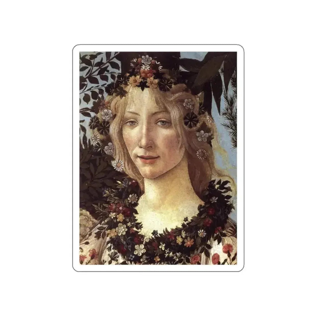 BOTTICELLI, Sandro - Primavera (detail)3 (Artwork) STICKER Vinyl Die-Cut Decal - The Sticker Space