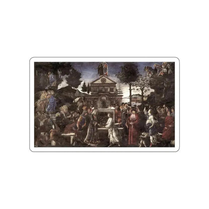 BOTTICELLI, Sandro - The Temptation of Christ (Artwork) STICKER Vinyl Die-Cut Decal White Die-Cut 6 Inch - The Sticker Space