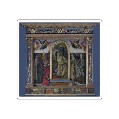 BOTTICINI, Francesco - S. Gerolamo Altarpiece (Artwork) STICKER Vinyl Die-Cut Decal White Die-Cut 2 Inch - The Sticker Space