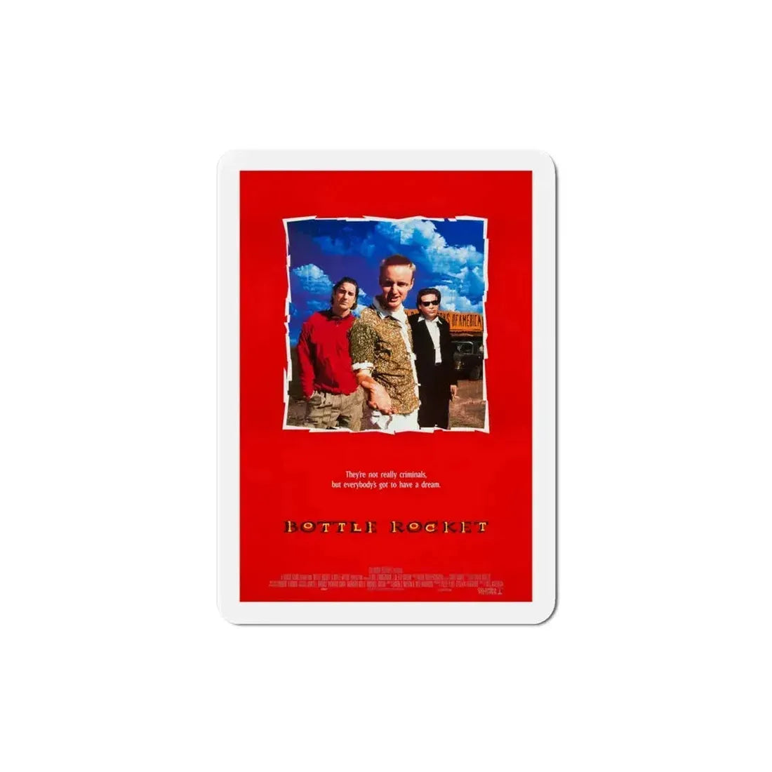 Bottle Rocket 1996 Movie Poster Refrigerator Magnet 4 Inch - The Sticker Space